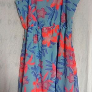 Flower printed dress